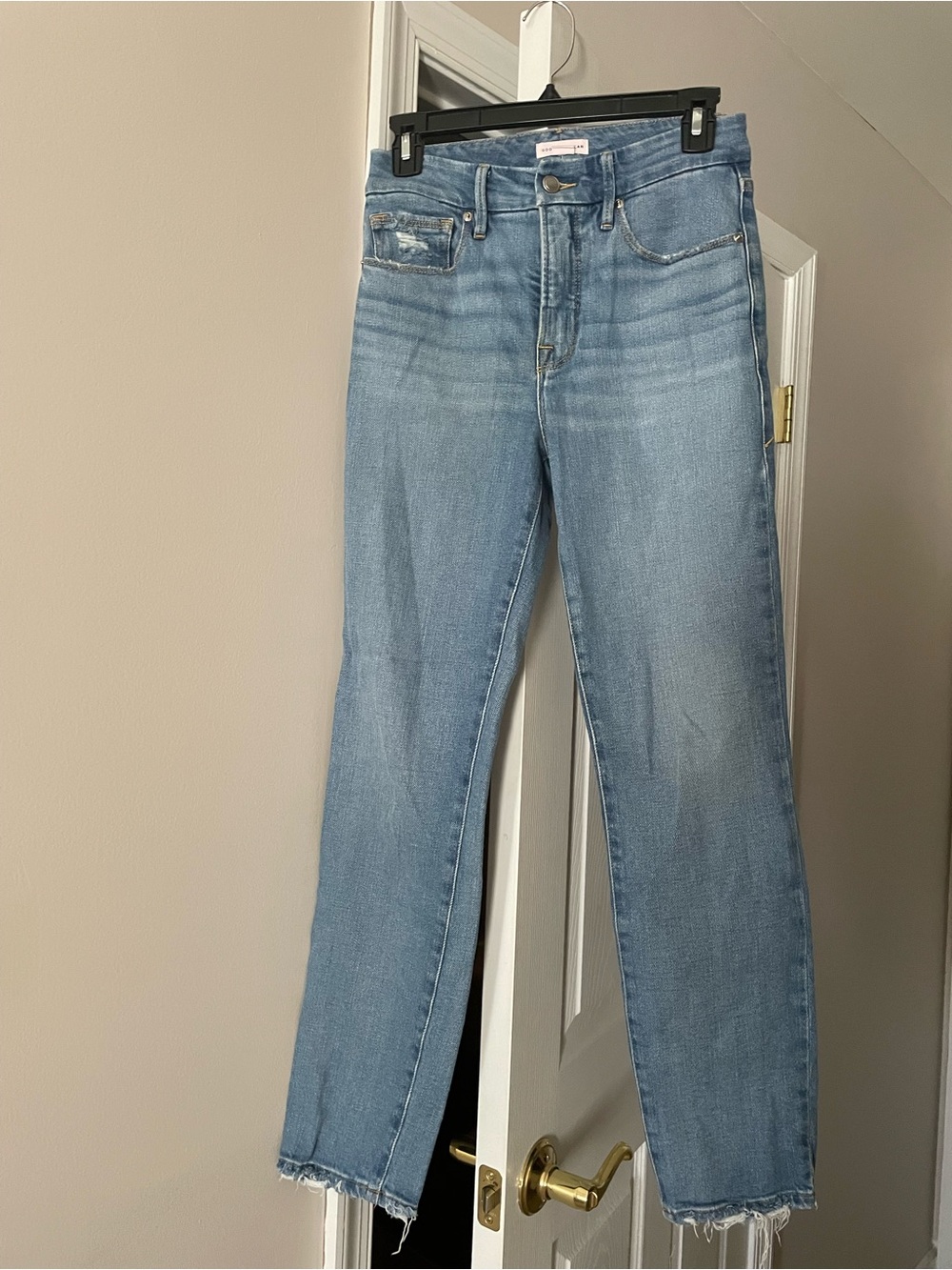 Good American Light Wash Straight Leg Jeans Women’s Size 2